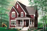 Cabin & Cottage House Plan Front Photo 01 - Farmers Valley Country Home 032D-0453 - Search House Plans and More