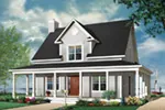 Farmhouse Plan Front Photo 01 - Marshburg Country Home 032D-0455 - Shop House Plans and More