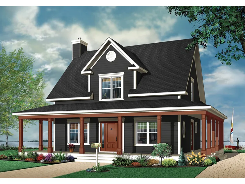 Bungalow House Plan Front Photo 02 - Marshburg Country Home 032D-0455 - Shop House Plans and More