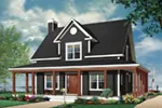 Farmhouse Plan Front Photo 02 - Marshburg Country Home 032D-0455 - Shop House Plans and More
