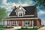 Bungalow House Plan Front Photo 03 - Marshburg Country Home 032D-0455 - Shop House Plans and More