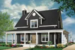 Bungalow House Plan Front Photo 05 - Marshburg Country Home 032D-0455 - Shop House Plans and More