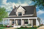 Farmhouse Plan Front Photo 06 - Marshburg Country Home 032D-0455 - Shop House Plans and More