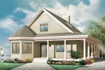 Shingle House Plan Front Image - Keating Summit Country Home 032D-0457 - Search House Plans and More