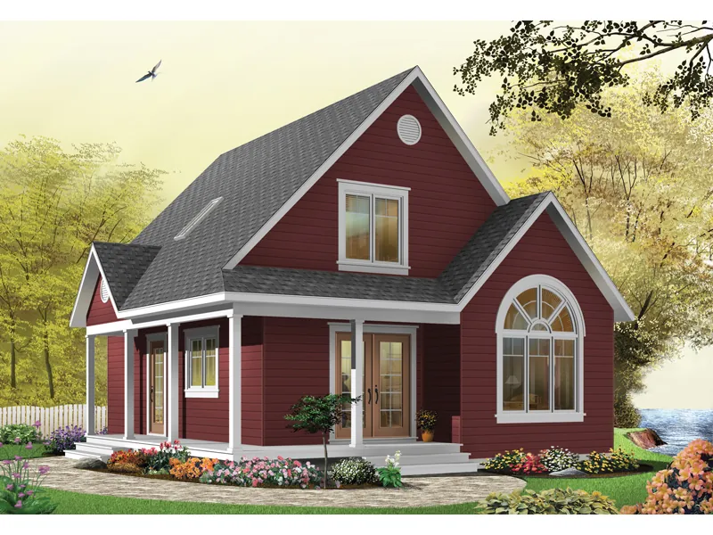 Traditional House Plan Front Image of House - Costello Cottage Home 032D-0458 - Search House Plans and More
