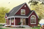 Arts & Crafts House Plan Front Image of House - Costello Cottage Home 032D-0458 - Search House Plans and More