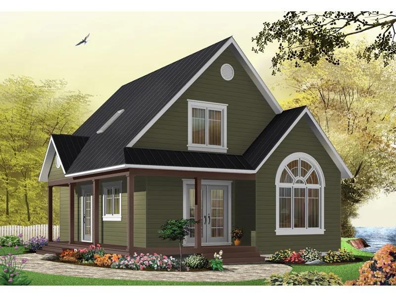Traditional House Plan Front Photo 10 - Costello Cottage Home 032D-0458 - Search House Plans and More