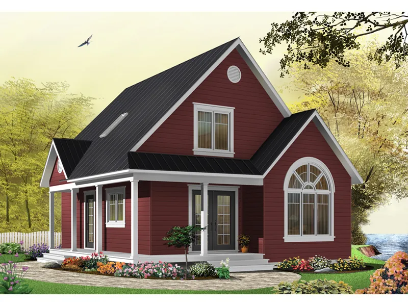 Arts & Crafts House Plan Front Photo 04 - Costello Cottage Home 032D-0458 - Search House Plans and More