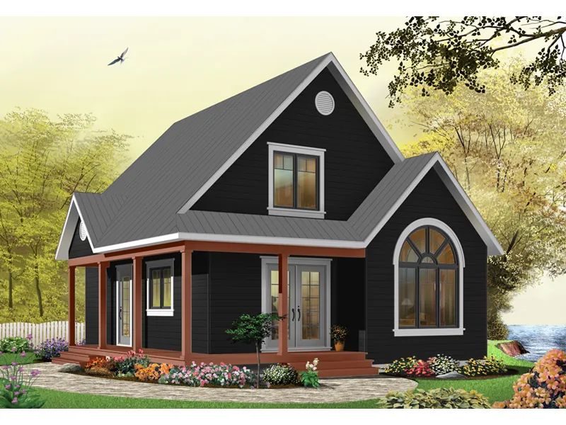 Traditional House Plan Front Photo 06 - Costello Cottage Home 032D-0458 - Search House Plans and More