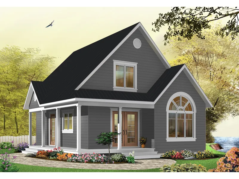 Traditional House Plan Front Photo 08 - Costello Cottage Home 032D-0458 - Search House Plans and More
