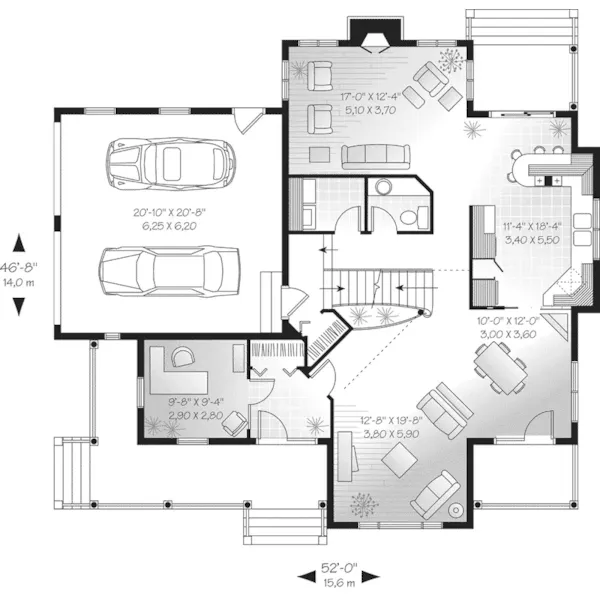 Country House Plan First Floor - Reidsburg Country Home 032D-0468 - Shop House Plans and More