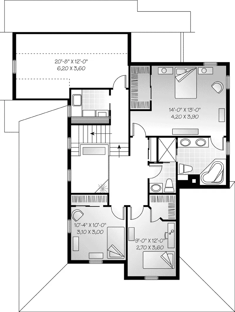 Lowcountry House Plan Second Floor - Woodbury Country Home 032D-0478 - Shop House Plans and More