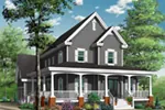Lowcountry House Plan Front Photo 01 - Woodbury Country Home 032D-0478 - Shop House Plans and More