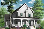 Southern House Plan Front Photo 02 - Woodbury Country Home 032D-0478 - Shop House Plans and More