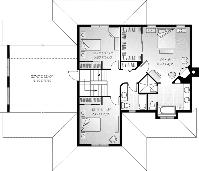 Farmhouse Plan Second Floor - Ore Hill Farmhouse 032D-0479 - Shop House Plans and More