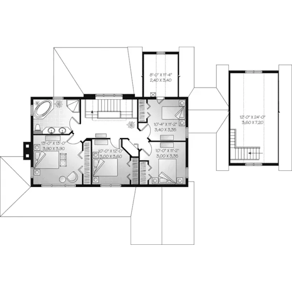 Second Floor - Venetia Country Farmhouse 032D-0481 - Shop House Plans and More