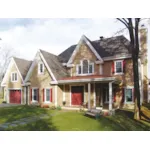 Exceptional Traditional Plan With Triple Steep Gables