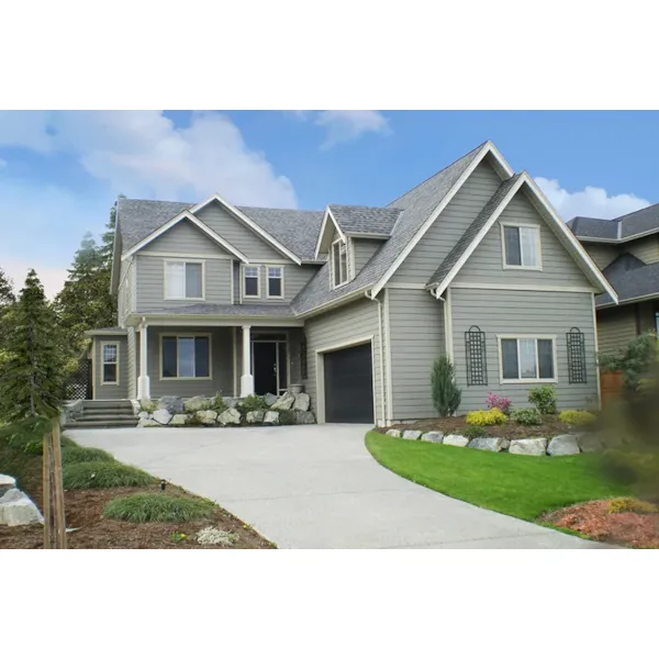 Home Has Stylish Wrap-Around Porch 