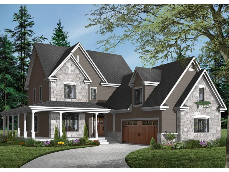 Front Photo 04 - Cairnbrook Country Farmhouse 032D-0482 - Search House Plans and More
