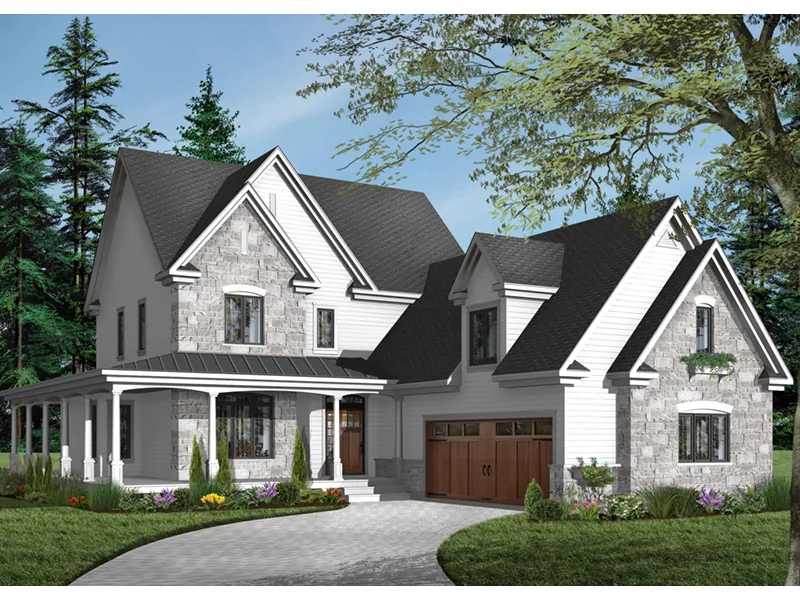 Front Photo 05 - Cairnbrook Country Farmhouse 032D-0482 - Search House Plans and More
