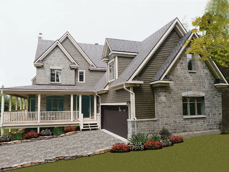 Front Photo 06 - Cairnbrook Country Farmhouse 032D-0482 - Search House Plans and More
