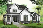 Craftsman House Plan Front Photo 01 - Morann Country Home 032D-0483 - Shop House Plans and More