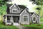 Traditional House Plan Front Photo 02 - Morann Country Home 032D-0483 - Shop House Plans and More