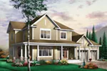 Modern House Plan Front Image - Ansonville Country Home 032D-0485 - Search House Plans and More