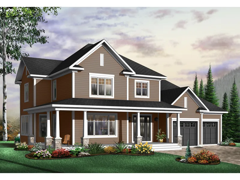 Farmhouse Plan Front Photo 02 - Ansonville Country Home 032D-0485 - Search House Plans and More