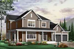 Craftsman House Plan Front Photo 02 - Ansonville Country Home 032D-0485 - Search House Plans and More