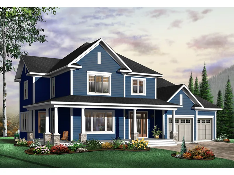 Farmhouse Plan Front Photo 03 - Ansonville Country Home 032D-0485 - Search House Plans and More