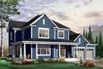 Craftsman House Plan Front Photo 03 - Ansonville Country Home 032D-0485 - Search House Plans and More