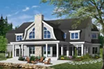 Luxury House Plan Rear Photo 01 - Belsano Luxury Farmhouse 032D-0494 - Search House Plans and More
