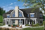 Modern House Plan Rear Photo 02 - Belsano Luxury Farmhouse 032D-0494 - Search House Plans and More