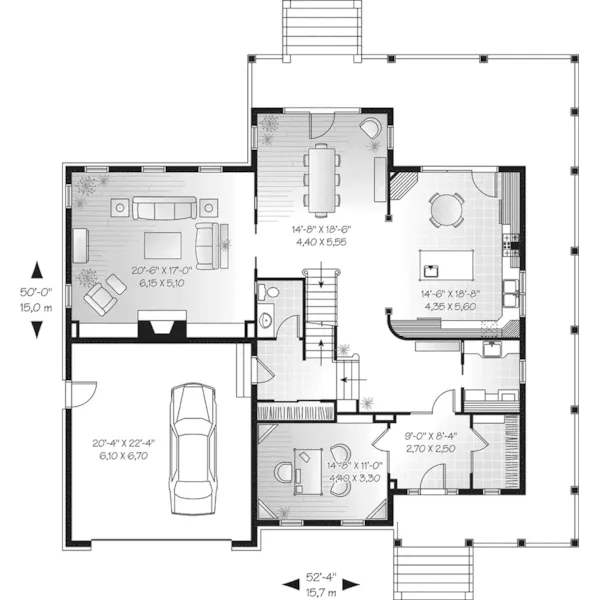 Country House Plan First Floor - Saluvia Luxury Country Home 032D-0496 - Shop House Plans and More