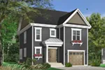 Traditional House Plan Front Photo 03 - Wittencrest Narrow Lot Home 032D-0498 - Shop House Plans and More