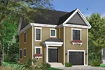 Traditional House Plan Front Photo 04 - Wittencrest Narrow Lot Home 032D-0498 - Shop House Plans and More