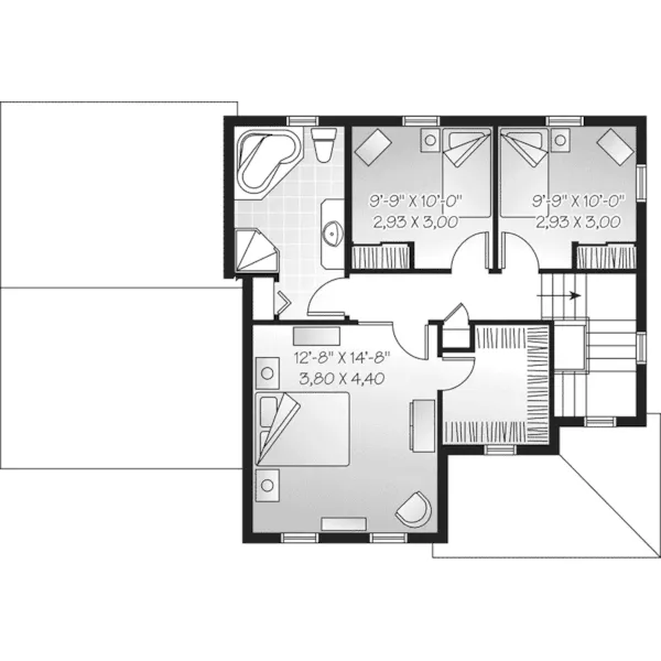 Country House Plan Second Floor - Kauffman Traditional Home 032D-0500 - Search House Plans and More