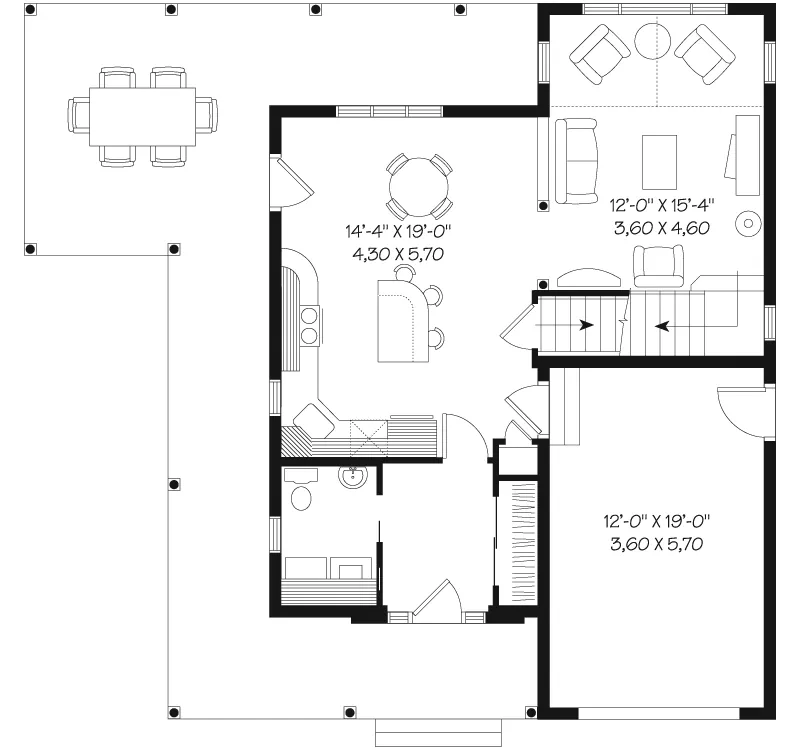 First Floor - Donegal Pass Country Home 032D-0503 - Search House Plans and More