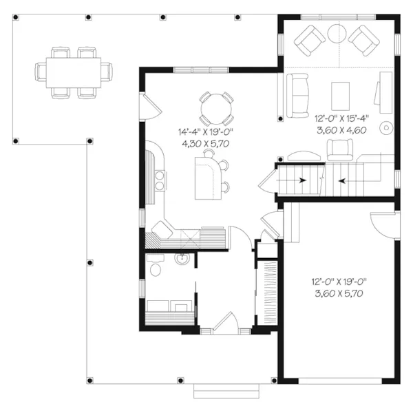 First Floor - Donegal Pass Country Home 032D-0503 - Search House Plans and More