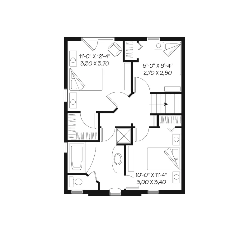 Second Floor - Donegal Pass Country Home 032D-0503 - Search House Plans and More