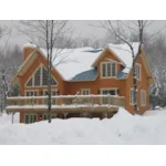 This Rustic Cabin Style Home Has Great Windows For Surrounding Views