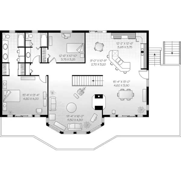 Luxury House Plan Second Floor - Laurel Manor Craftsman Home 032D-0511 - Shop House Plans and More