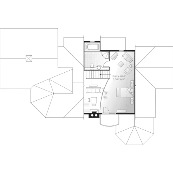 Southern House Plan Second Floor - Jackson Summit Vacation Home 032D-0516 - Search House Plans and More