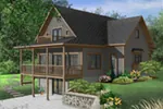 Lake House Plan Front Photo 02 - Sunderlin Cabin Home 032D-0517 - Shop House Plans and More