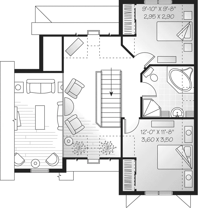 Country House Plan Second Floor - Glenburn Farm Country Home 032D-0518 - Search House Plans and More