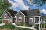 Modern House Plan Front Photo 01 - Maplewood Cabin Lake Home 032D-0519 - Shop House Plans and More