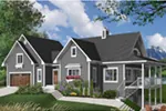 Modern House Plan Front Photo 04 - Maplewood Cabin Lake Home 032D-0519 - Shop House Plans and More