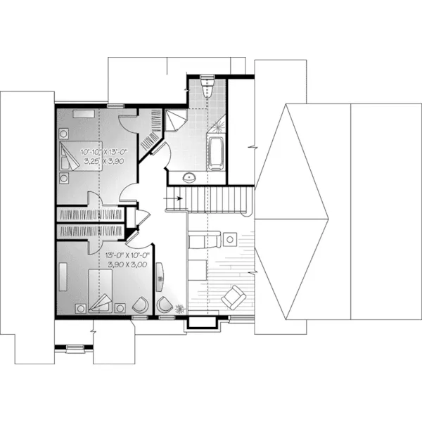 Second Floor - Sweet Valley Rustic Home 032D-0520 - Shop House Plans and More