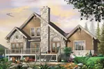 Front Image - Sweet Valley Rustic Home 032D-0520 - Shop House Plans and More